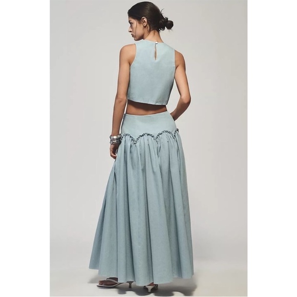 NWT Mare Mare Anthropologie basque waist skirt XS - Picture 4 of 7